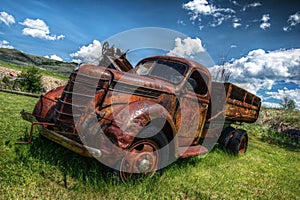 Old abandoned truck