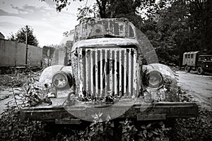 Old abandoned truck