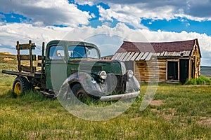 Old abandoned truck in Bodie, California