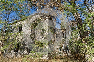 Old abandoned village house in Ukraine