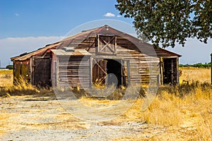 Old Abandoned Weathered Wooden Shed/Barn