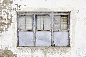 Old abandoned window photo
