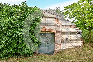 An old abandoned wine cellar.