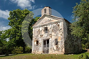 Old abandonment chapel photo
