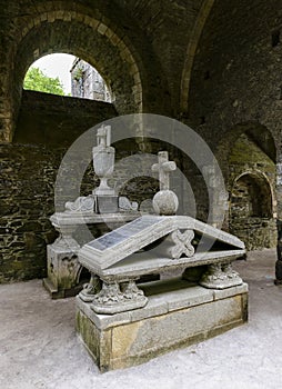 Old Abbaye Maritime de Beauport, in Paimpol, Cotes-d`Armor, Brittany, France