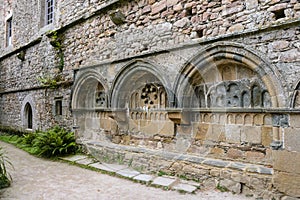 Old Abbaye Maritime de Beauport, in Paimpol, Cotes-d`Armor, Brittany, France