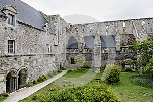 Old Abbaye Maritime de Beauport, in Paimpol, Cotes-d`Armor, Brittany, France