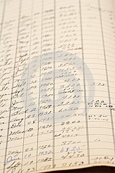 Old Accounting Ledger