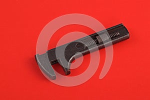 Old adjustable wrench or spanner