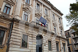 old administrative building (Commissione Tributaria Provinciale) in catania in sicily (italy) photo