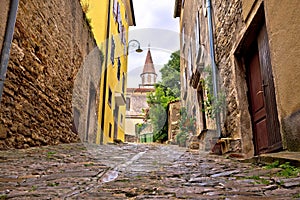 Old adriatic town of Buje stone street