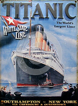 Old advert - Titanic