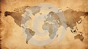 an Old aged style world map background