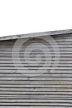 Old aged weathered natural grey damaged wooden farm shack wall texture, large detailed textured isolated rustic grungy vertical