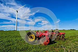 Old agricultural machinery and new technologies