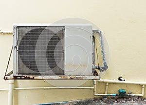 Old air compressor unit.