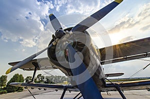 old aircraft close-up