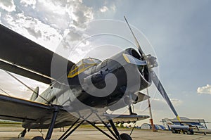 old aircraft close-up