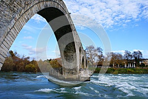 Old alike stone bridge Greece