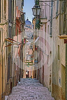 Old alley in Lanciano, Abruzzo, Italy photo