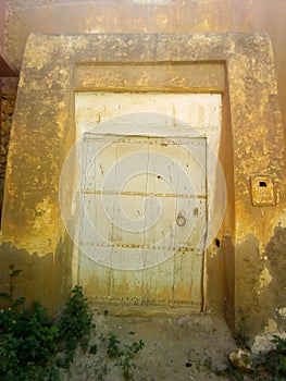 The old Amazigh exterior door
