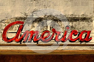 Old America Sign