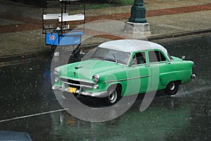 Old American Car in Cuba