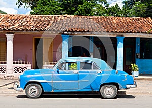 Old american car in Cuba