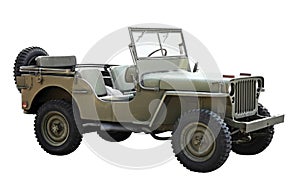 Old American military vehicle