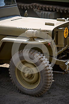 Old American off-road car from World War 2