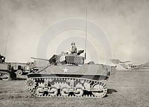 Old American tank