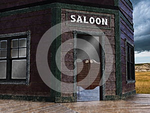 Old American West, Saloon, Background, Western