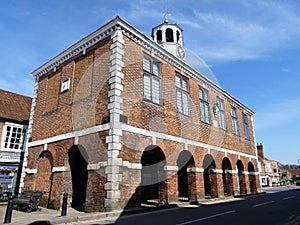 Old Amersham Market Hall dating from the 17th century