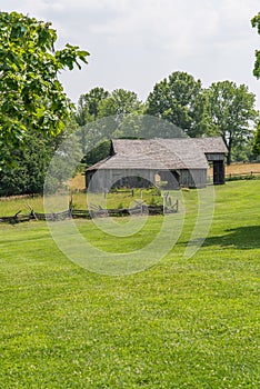 Old amish Barn on midwest farm