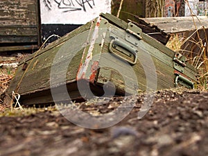 Old ammunition box