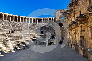 Old amphitheater Aspendos in Antalya, Turkey