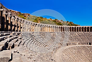 Old amphitheater Aspendos in Antalya, Turkey photo