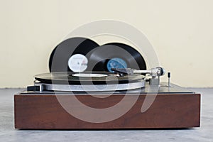 Old analog turntable