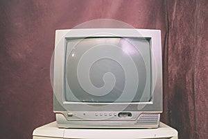 Old analog TV with kinescope photo