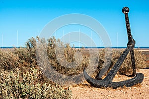 Old Anchor on West Cape bush land, Exmouth Australia.