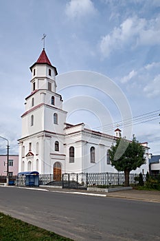 Old catholic church of the Nativity of the Blessed Virgin Mary in Borisov, Minsk region, Belarus photo