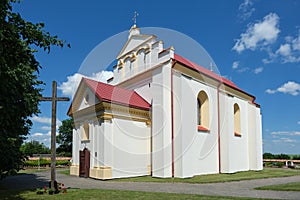 Old ancient church of Saint George in Kremyanitsa, Grodno region, Belarus