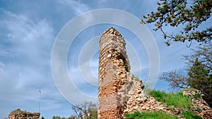 Old and ancient city wall in nicaea iznik Bursa photo