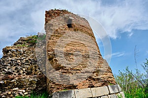 Old and ancient city wall in nicaea iznik Bursa photo