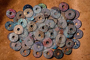 Old Ancient Coins Of Thailand