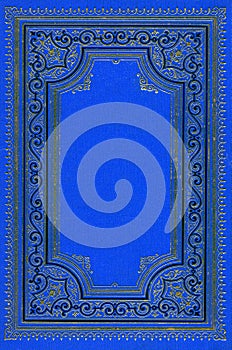 Old ancient deep blue book