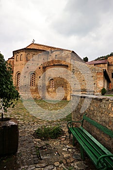 Old ancient ortodox church in Ohrid, North Macedonia