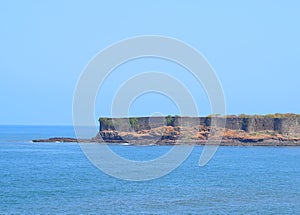 An Old Ancient Sea Fort in Blue Water - Suvarnadurga Fort