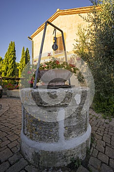 Old ancient well in Tuscany