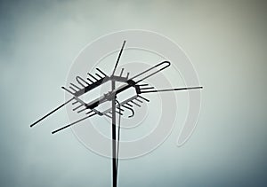 Old antenna for television